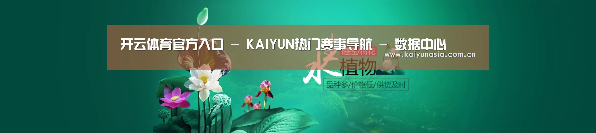 鲜花水草花卉网站模板