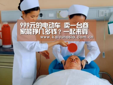 999元的电动车 卖一台商家能挣几多钱?一起来算个账_开云体育赛事(图4) KAIYUN首页